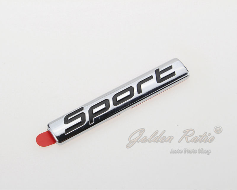 ƿ  ٰ   Į  ƼĿ []  OE, ABS ũ/Emblem Badge Decal Inscription Sticker [Sport] For Audi VW, Genuine OE, ABS Chrome
